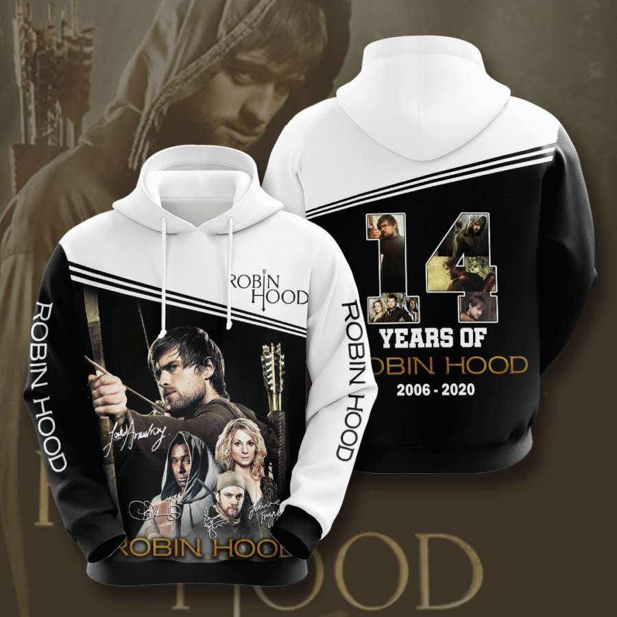 Robin Hood 3D All Over Printed Sweatshirt, Hoodie, Zip Hoodie | Fan Apparel For Men, Women