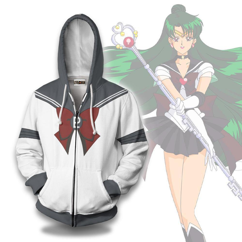 Sailor Pluto Cosplay Sailor Moon 3D All Over Printed Sweatshirt, Hoodie, Zip Hoodie | Fan Apparel For Men, Women