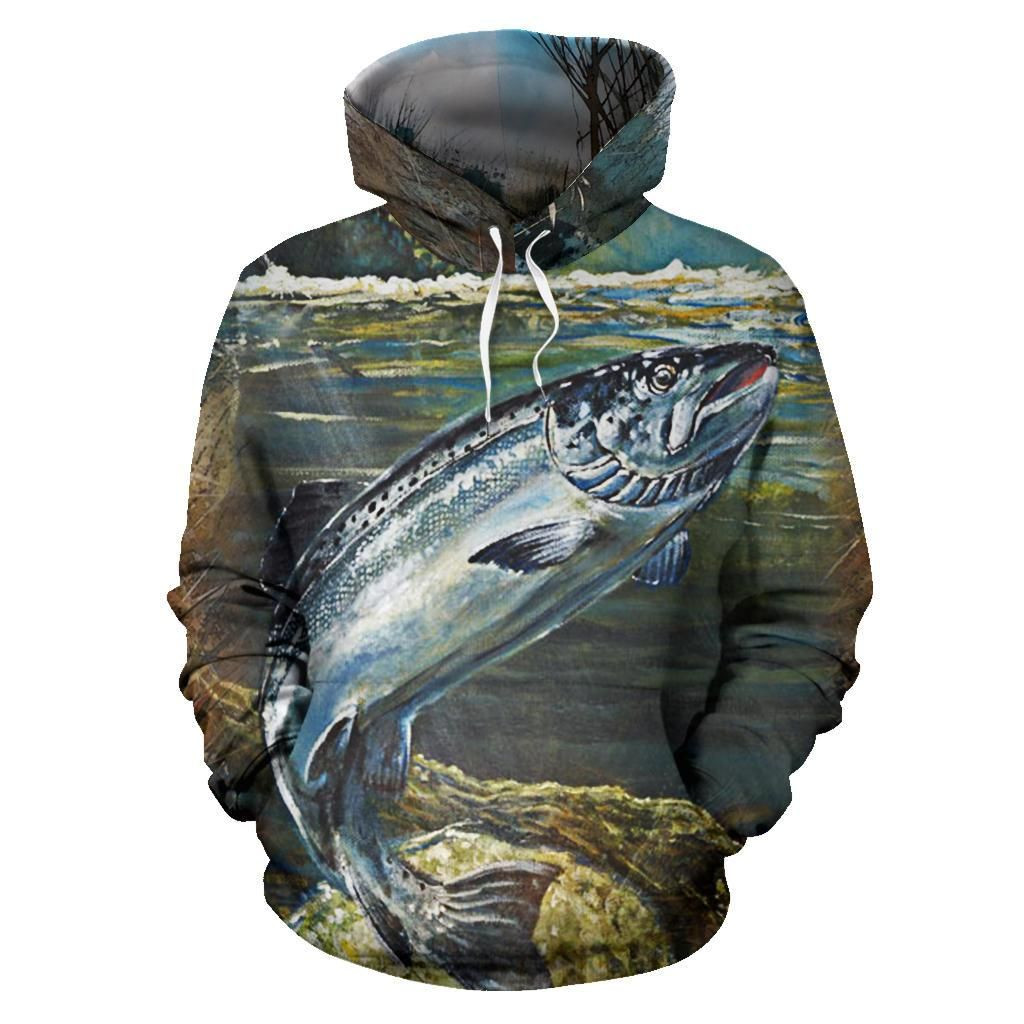 Salmon 3D All Over Printed Sweatshirt, Hoodie, Zip Hoodie | Fan Apparel For Men, Women