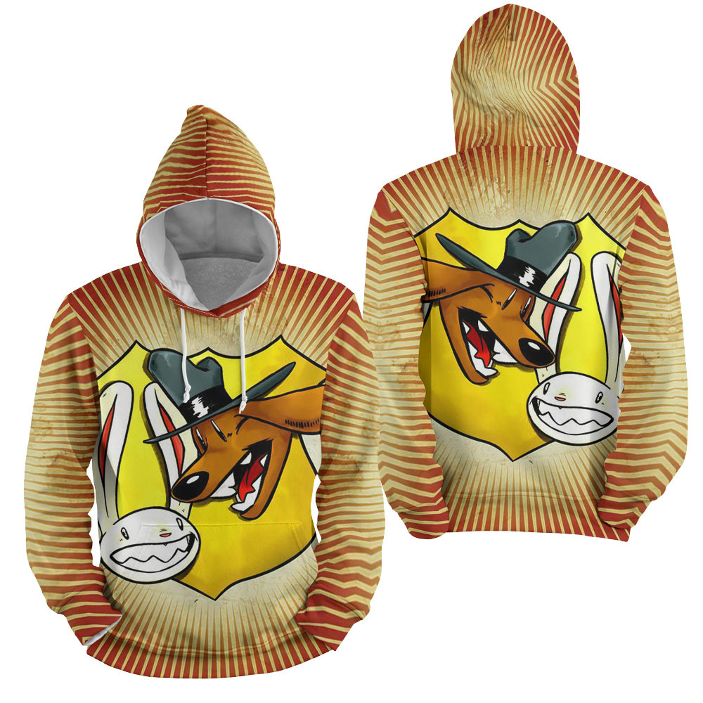 Sam, Max Poster 3D All Over Printed Sweatshirt, Hoodie, Zip Hoodie | Fan Apparel For Men, Women