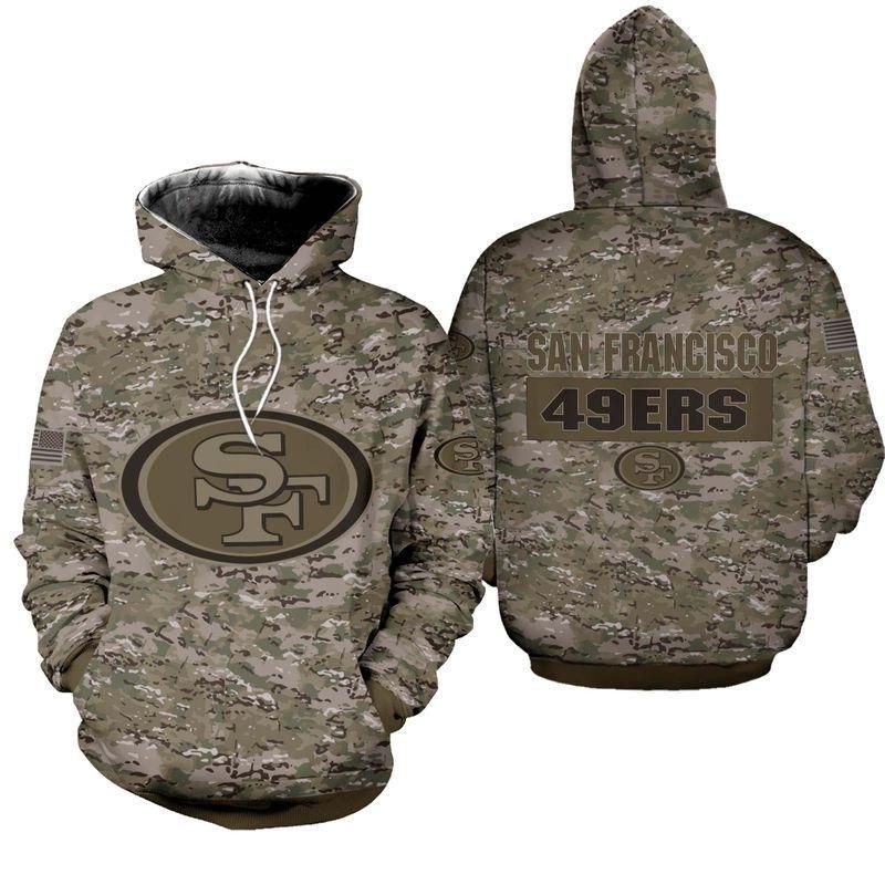 San Francisco 49ers Camo 3D All Over Printed Sweatshirt, Hoodie, Zip Hoodie | Nfl Fan Gear For Men, Women