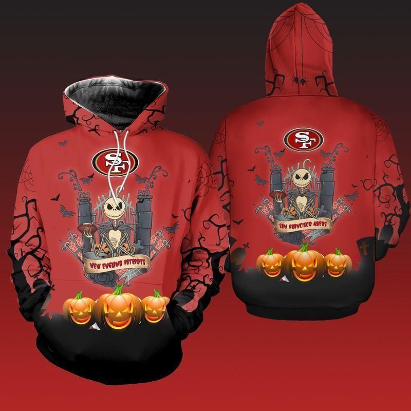 San Francisco 49ers Halloween 3D All Over Printed Sweatshirt, Hoodie, Zip Hoodie | Nfl Special Edition Fan Gear For Men, Women