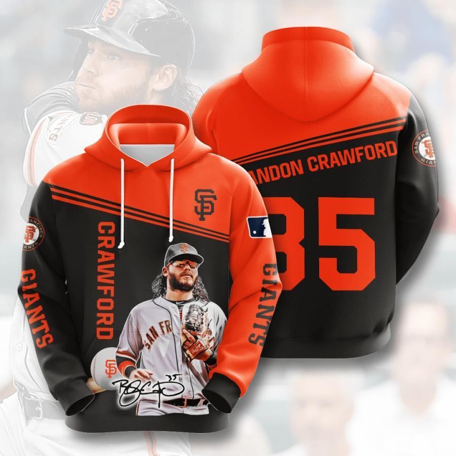 San Francisco Giants Brandon Crawford 35 3D All Over Printed Sweatshirt, Hoodie, Zip Hoodie | Nfl Fan Gear For Men, Women