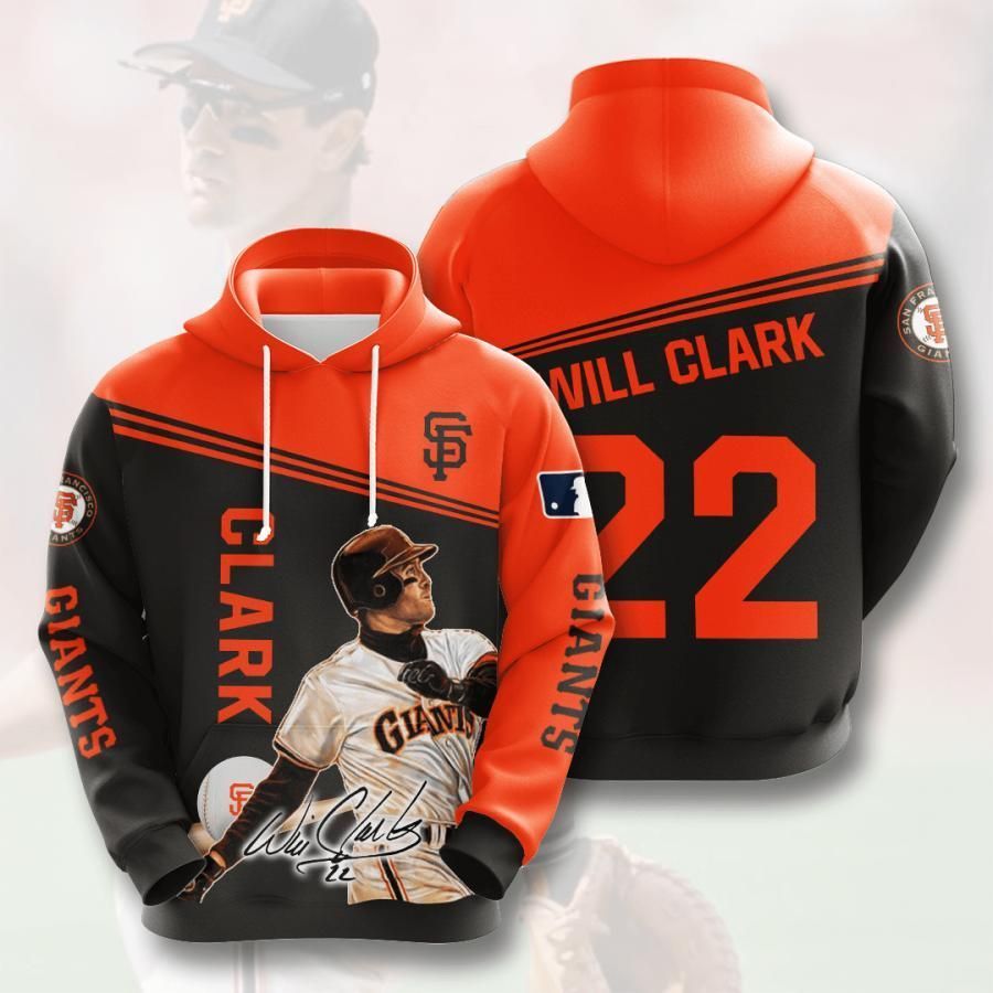 San Francisco Giants Will Clark 22 3D All Over Printed Sweatshirt, Hoodie, Zip Hoodie | Nfl Fan Gear For Men, Women