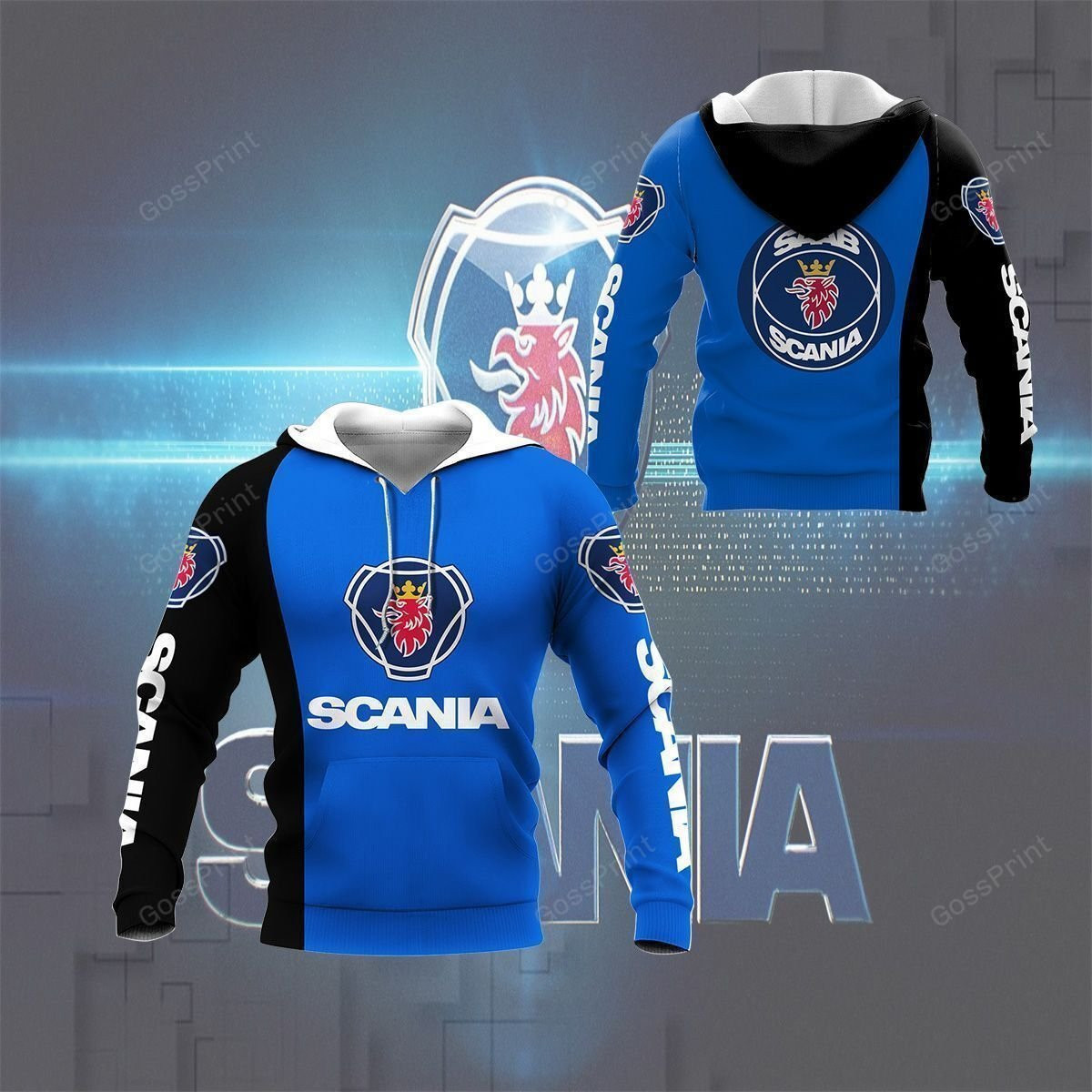 Scania Ab 3D All Over Printed Sweatshirt, Hoodie, Zip Hoodie | Fan Apparel For Men, Women