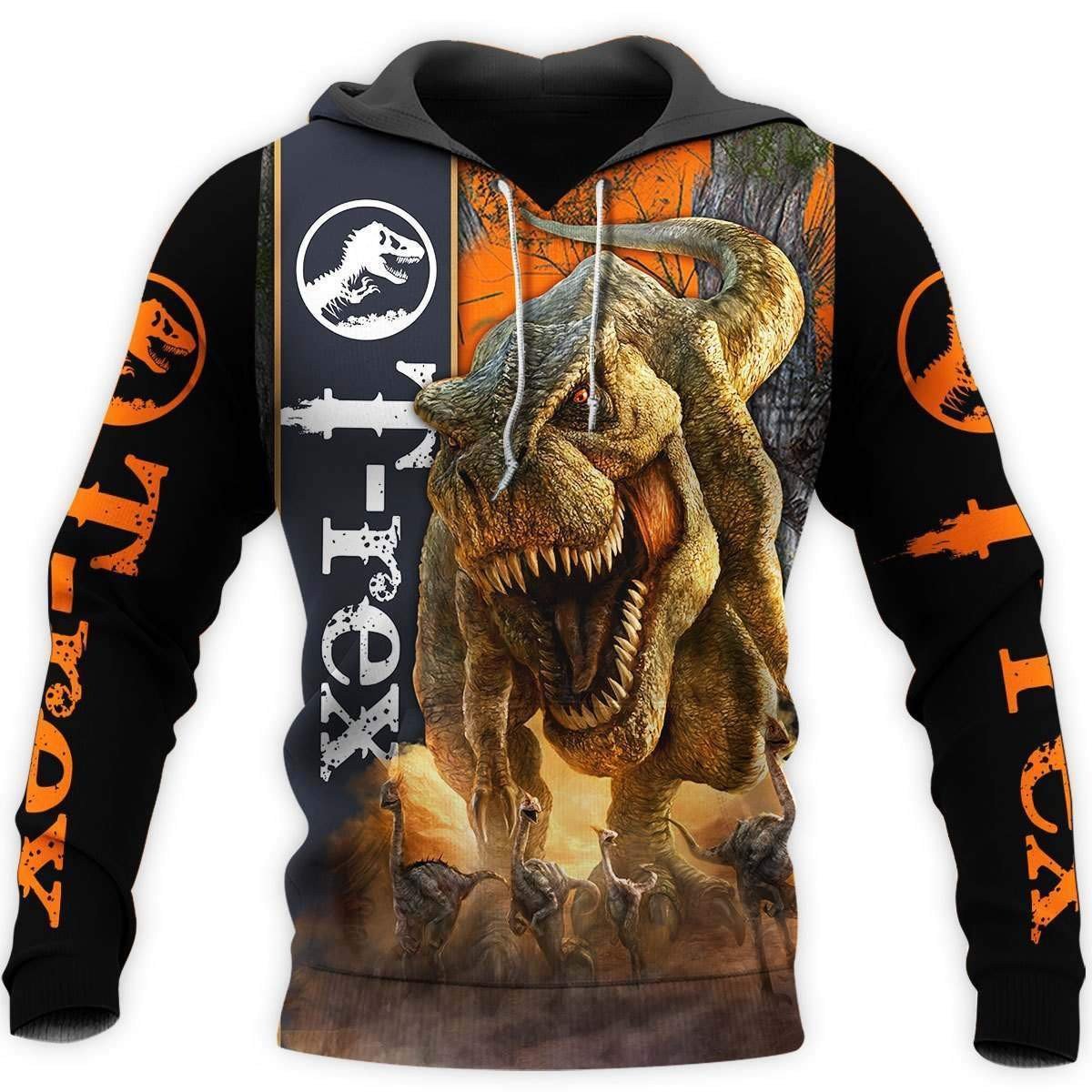 Scary T-rex 3D All Over Printed Sweatshirt, Hoodie, Zip Hoodie | Fan Apparel For Men, Women