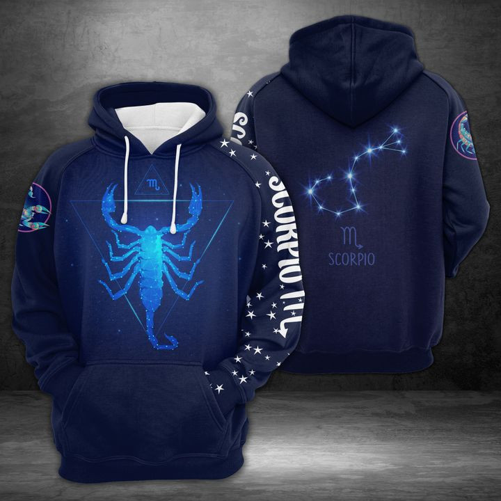 Scorpio Horoscope 3D All Over Printed Sweatshirt, Hoodie, Zip Hoodie | Fan Apparel For Men, Women