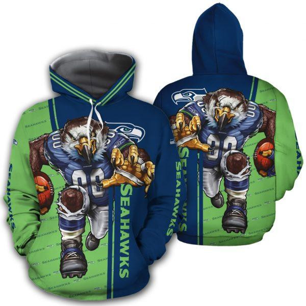 Seattle Seahawks 3D All Over Printed Sweatshirt, Hoodie, Zip Hoodie | Fan Apparel For Men, Women