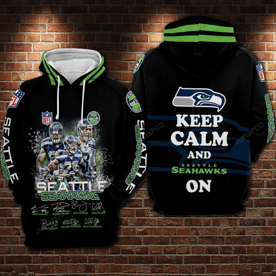 Seattle Seahawks Nfl Football Legend 3D All Over Printed Sweatshirt, Hoodie, Zip Hoodie | Fan Apparel For Men, Women