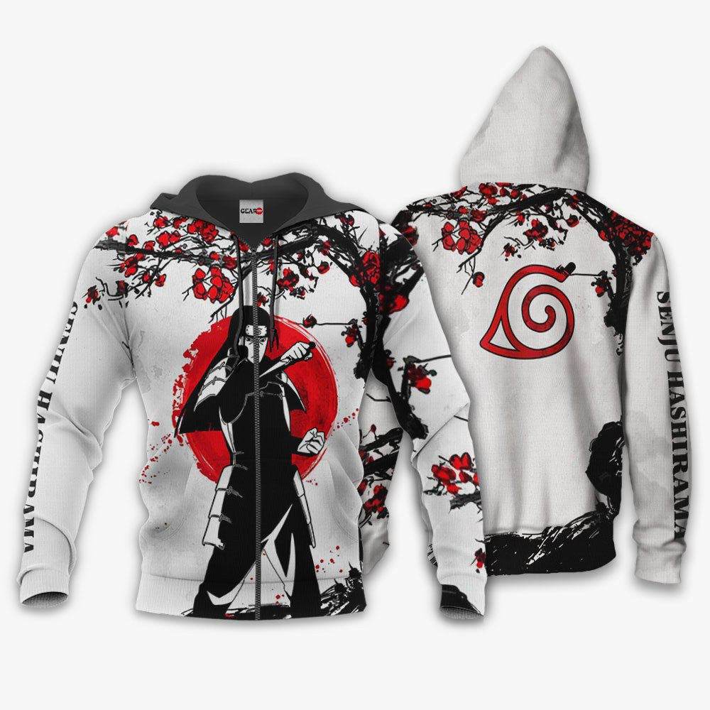 Senju Hashirama 3D All Over Printed Sweatshirt, Hoodie, Zip Hoodie | Fan Apparel For Men, Women