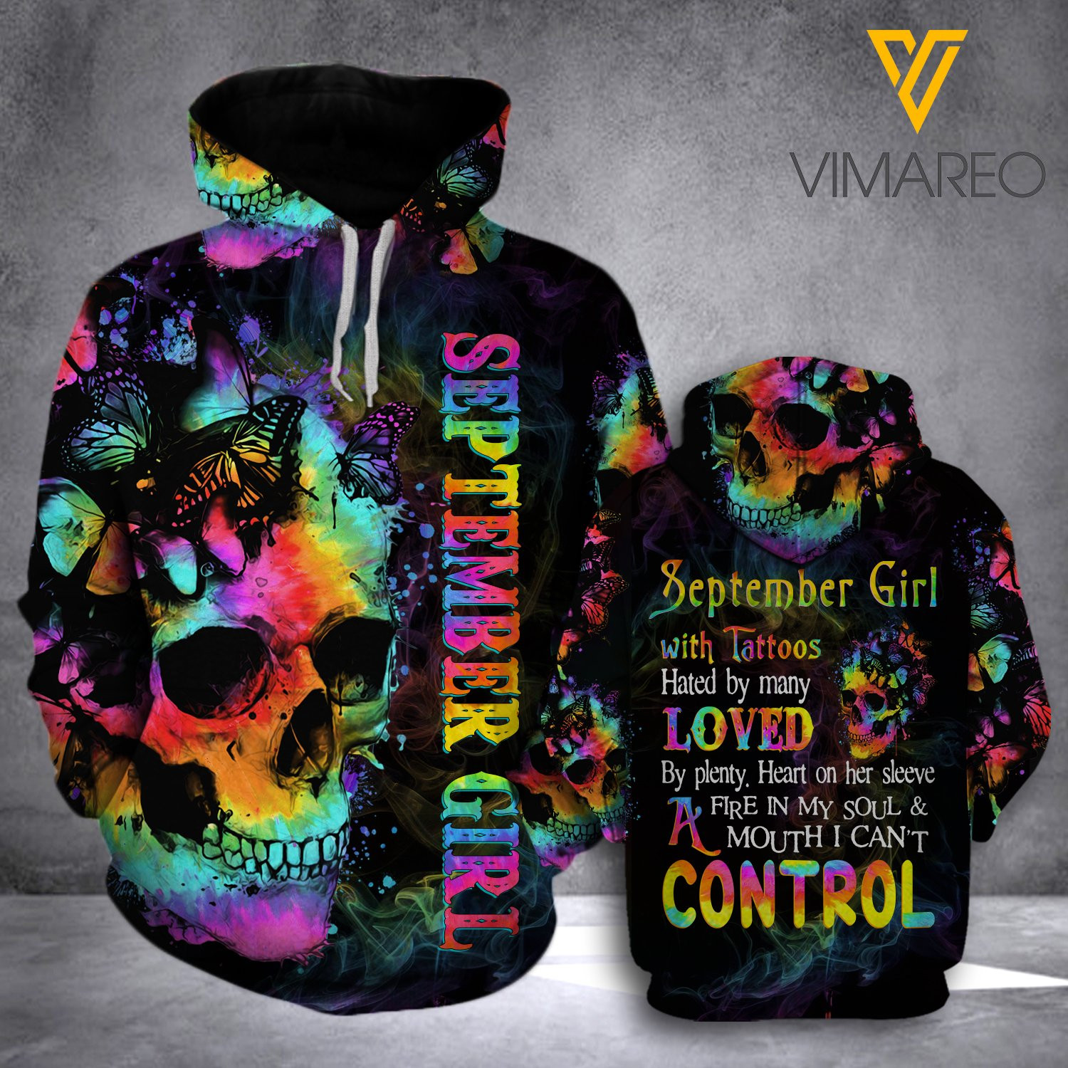 September Girl Control 3D All Over Printed Sweatshirt, Hoodie, Zip Hoodie | Fan Apparel For Men, Women