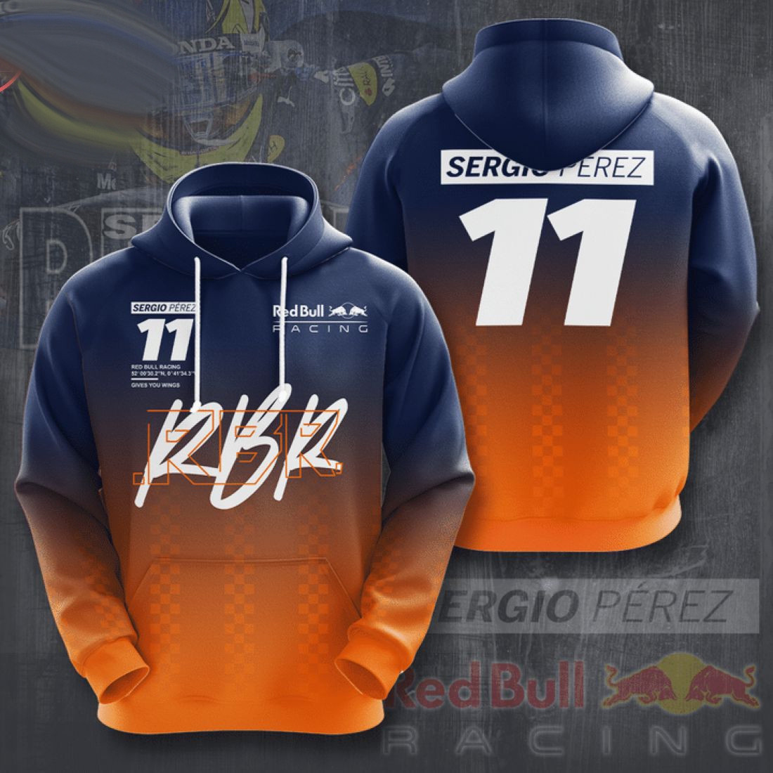 Sergio Perez Red Bull Racing Team 3D All Over Printed Sweatshirt, Hoodie, Zip Hoodie | Fan Apparel For Men, Women