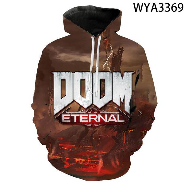 Shooting Game Doom Eternal 3D All Over Printed Sweatshirt, Hoodie, Zip Hoodie | Fan Apparel For Men, Women