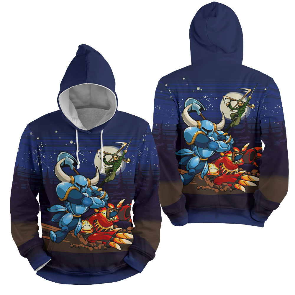 Shovel Knight - The Mole Knight And Shovel Knight 3D All Over Printed Sweatshirt, Hoodie, Zip Hoodie | Fan Apparel For Men, Women