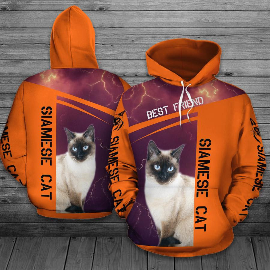 Siamese Cat Unisex 3D All Over Printed Sweatshirt, Hoodie, Zip Hoodie | Fan Apparel For Men, Women