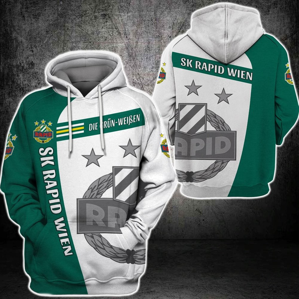 Sk Rapid Wien Unisex 3D All Over Printed Sweatshirt, Hoodie, Zip Hoodie | Fan Apparel For Men, Women