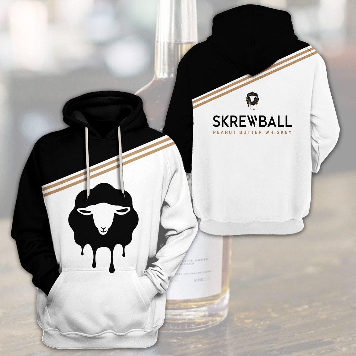 Skrewball Whisky 3D All Over Printed Sweatshirt, Hoodie, Zip Hoodie | Fan Apparel For Men, Women
