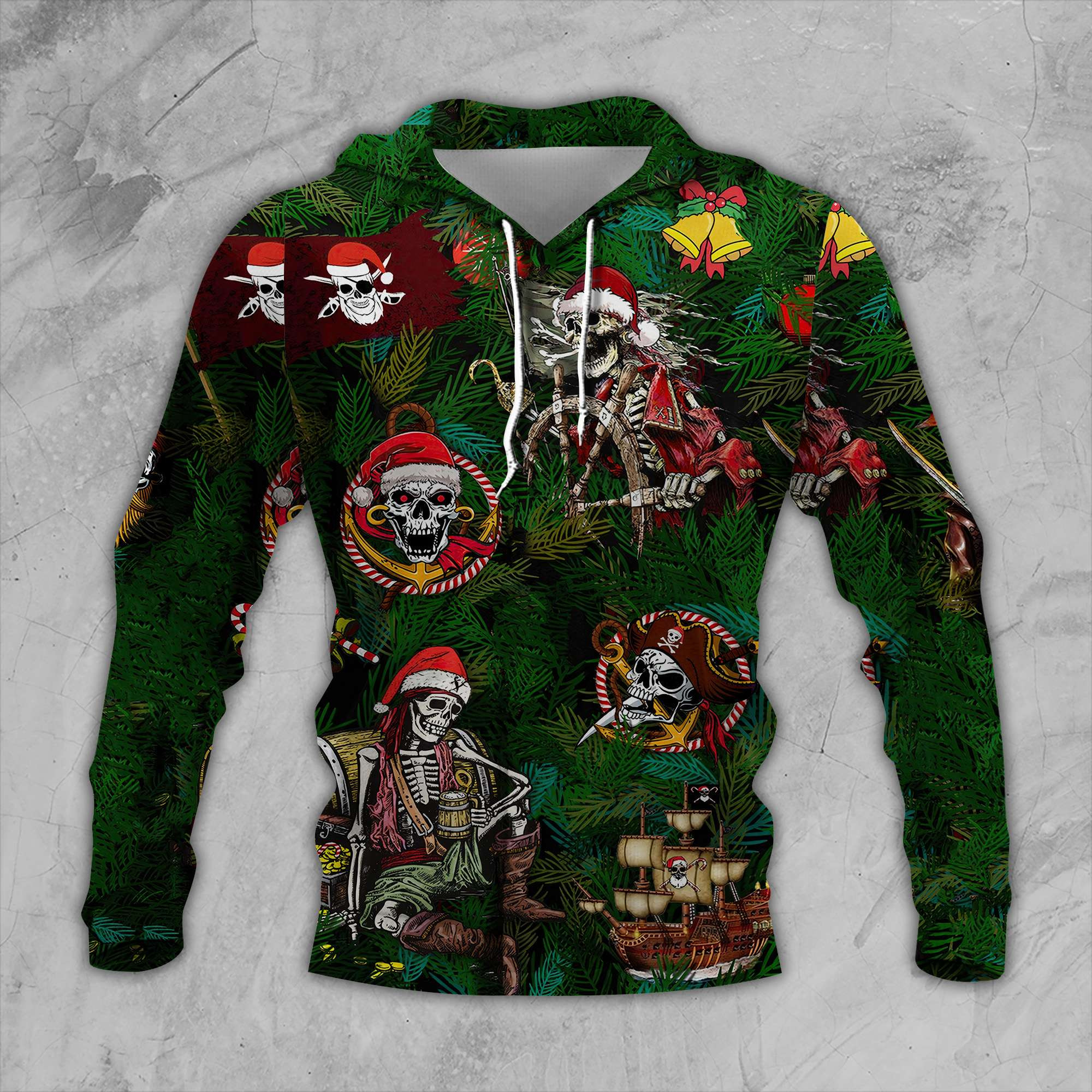 Skull - Christmas 3D All Over Printed Sweatshirt, Hoodie, Zip Hoodie | Special Edition Fan Apparel For Men, Women