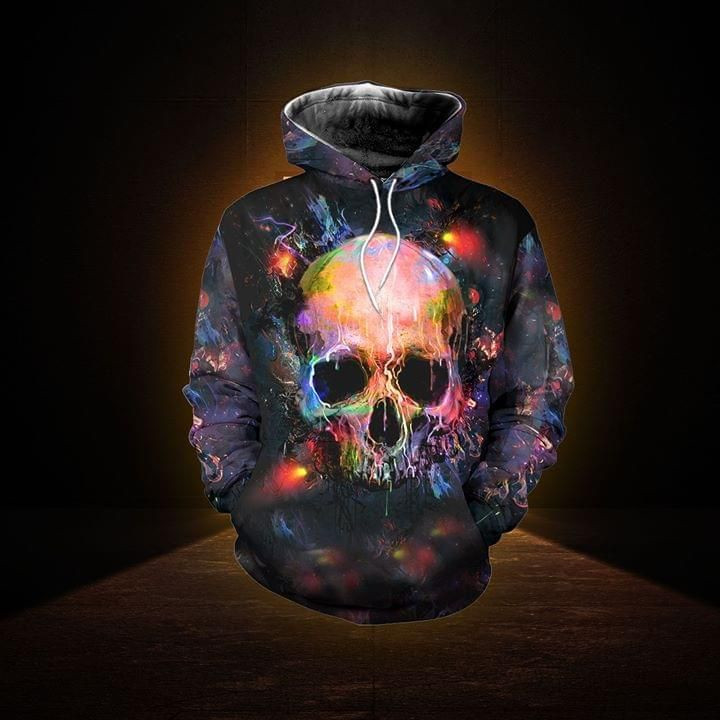 Skull With Diversity Galaxy 3D All Over Printed Sweatshirt, Hoodie, Zip Hoodie | Special Edition Fan Apparel For Men, Women