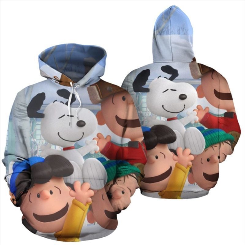 Snoopy And Friends 3D All Over Printed Sweatshirt, Hoodie, Zip Hoodie | Special Edition Fan Apparel For Men, Women