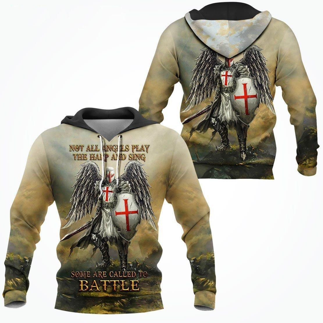 Some Are Called To Battle Knight Templar 3D All Over Printed Sweatshirt, Hoodie, Zip Hoodie | Fan Apparel For Men, Women
