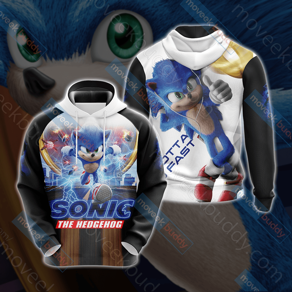 Sonic The Hedgehog 3D All Over Printed Sweatshirt, Hoodie, Zip Hoodie | Fan Apparel For Men, Women