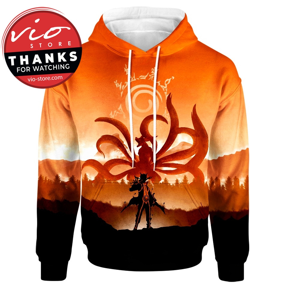 Soul Of Kurama Naruto 3D All Over Printed Sweatshirt, Hoodie, Zip Hoodie | Fan Apparel For Men, Women