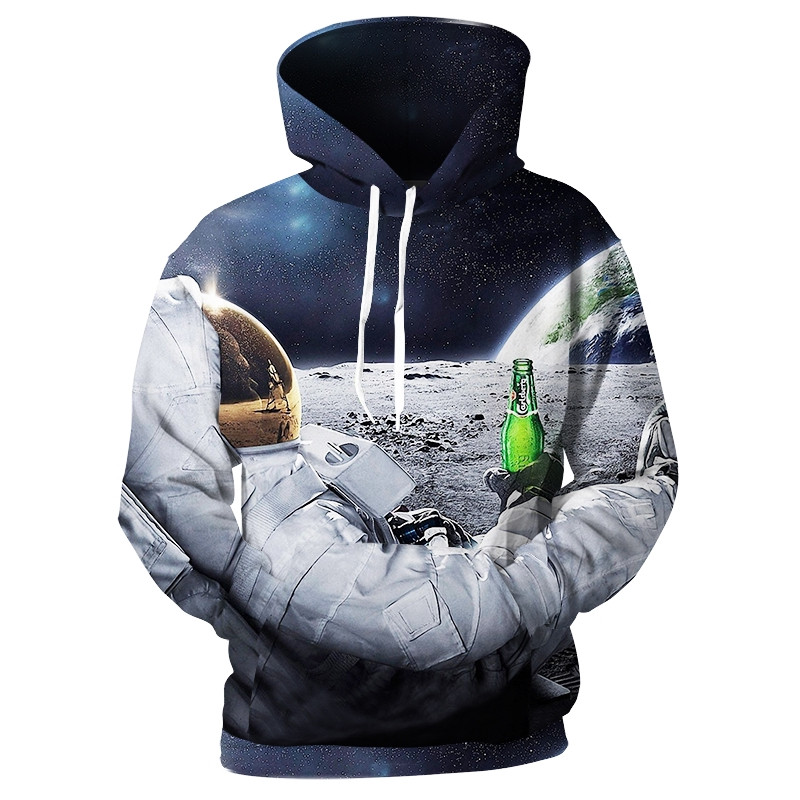 Space Astronaut Beer 3D All Over Printed Sweatshirt, Hoodie, Zip Hoodie | Fan Apparel For Men, Women