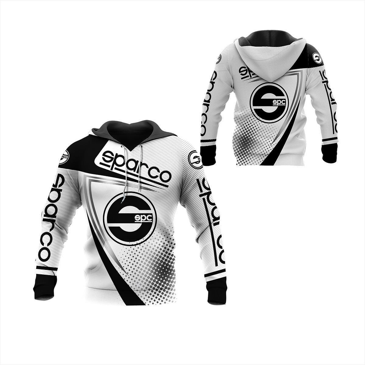 Sparco 3D All Over Printed Sweatshirt, Hoodie, Zip Hoodie | Fan Apparel For Men, Women