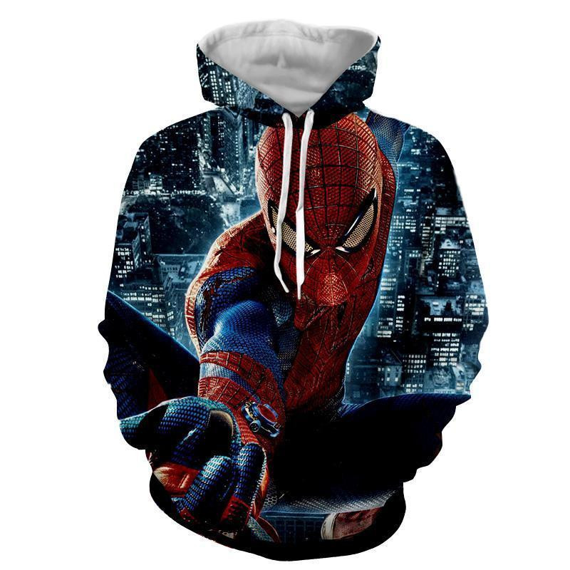 Spiderman Action Night 3D All Over Printed Sweatshirt, Hoodie, Zip Hoodie | Fan Apparel For Men, Women