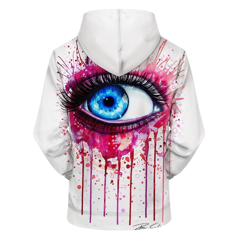Splash Of Pink Eye 3D All Over Printed Sweatshirt, Hoodie, Zip Hoodie | Fan Apparel For Men, Women