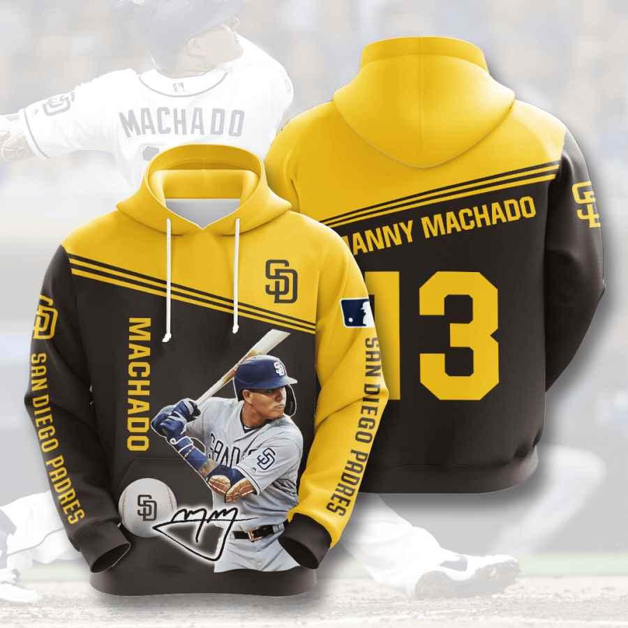 Sports Baseball Mlb San Diego Padres Manny Machado 3D All Over Printed Sweatshirt, Hoodie, Zip Hoodie | Mlb Fan Gear For Men, Women
