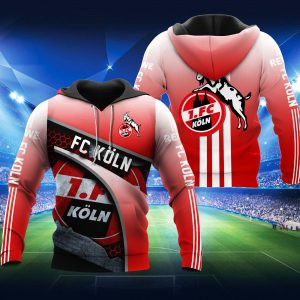 Sports Fc Köln Die Geibbocke Red 3D All Over Printed Sweatshirt, Hoodie, Zip Hoodie | Fan Apparel For Men, Women