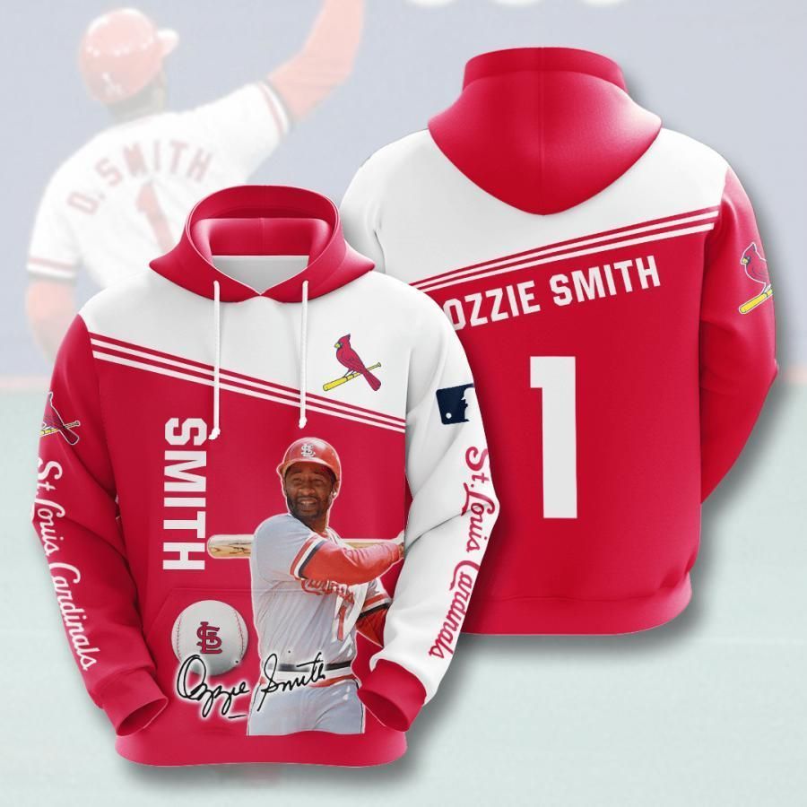 St.louis Cardinals Ozzie Smith 1 3D All Over Printed Sweatshirt, Hoodie, Zip Hoodie | Nfl Fan Gear For Men, Women
