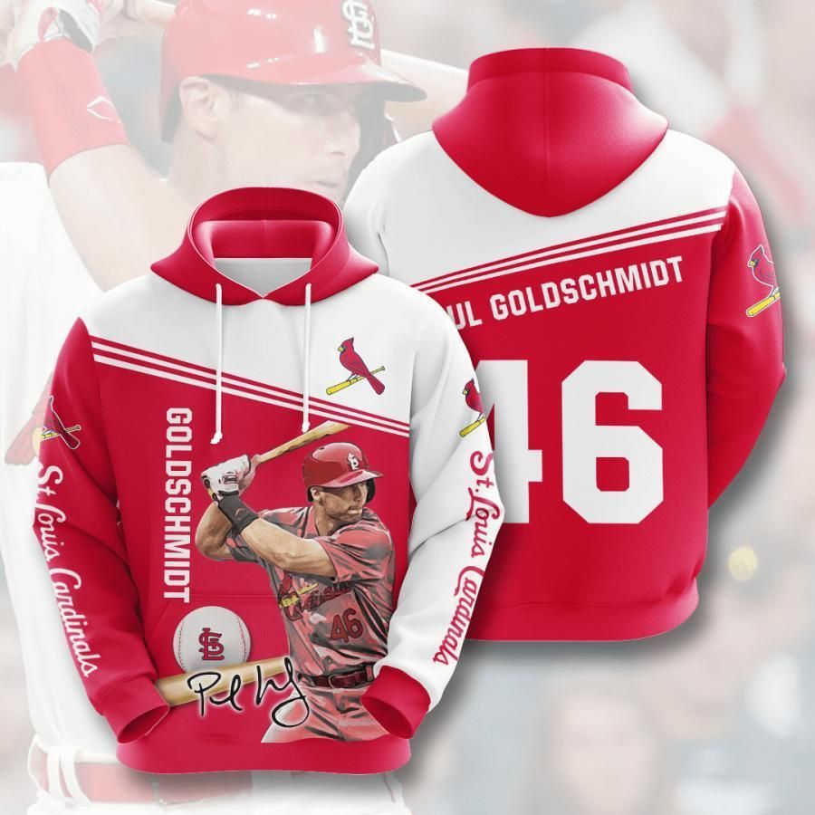 St.louis Cardinals Paul Goldschmidt 46 3D All Over Printed Sweatshirt, Hoodie, Zip Hoodie | Nfl Fan Gear For Men, Women
