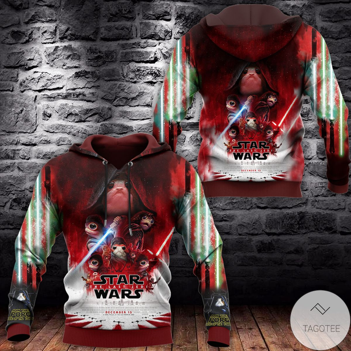 Star Wars The Last Jedi Kawaii Meme 3D All Over Printed Sweatshirt, Hoodie, Zip Hoodie | Fan Apparel For Men, Women