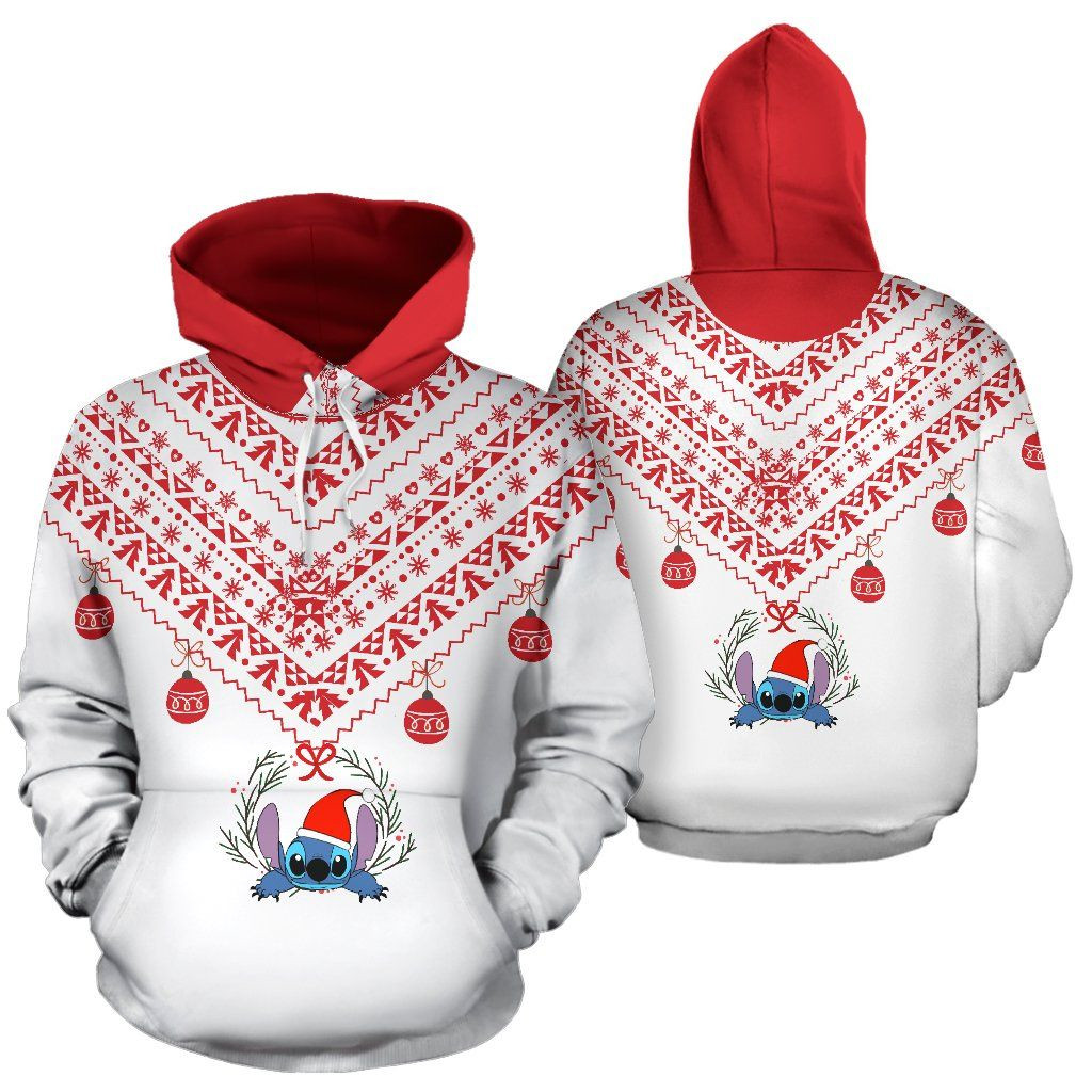Stitch Christmas 3D All Over Printed Sweatshirt, Hoodie, Zip Hoodie | Fan Apparel For Men, Women