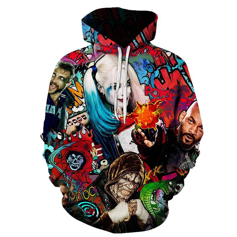 Suicide Squad 3D All Over Printed Sweatshirt, Hoodie, Zip Hoodie | Fan Apparel For Men, Women
