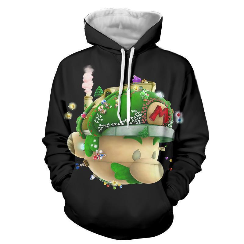 Super Mario Floral Head Nintendo 3D All Over Printed Sweatshirt, Hoodie, Zip Hoodie | Fan Apparel For Men, Women