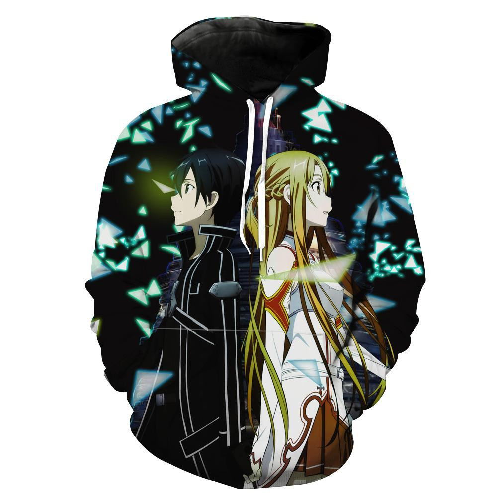 Sword Art Online 3D All Over Printed Sweatshirt, Hoodie, Zip Hoodie | Fan Apparel For Men, Women