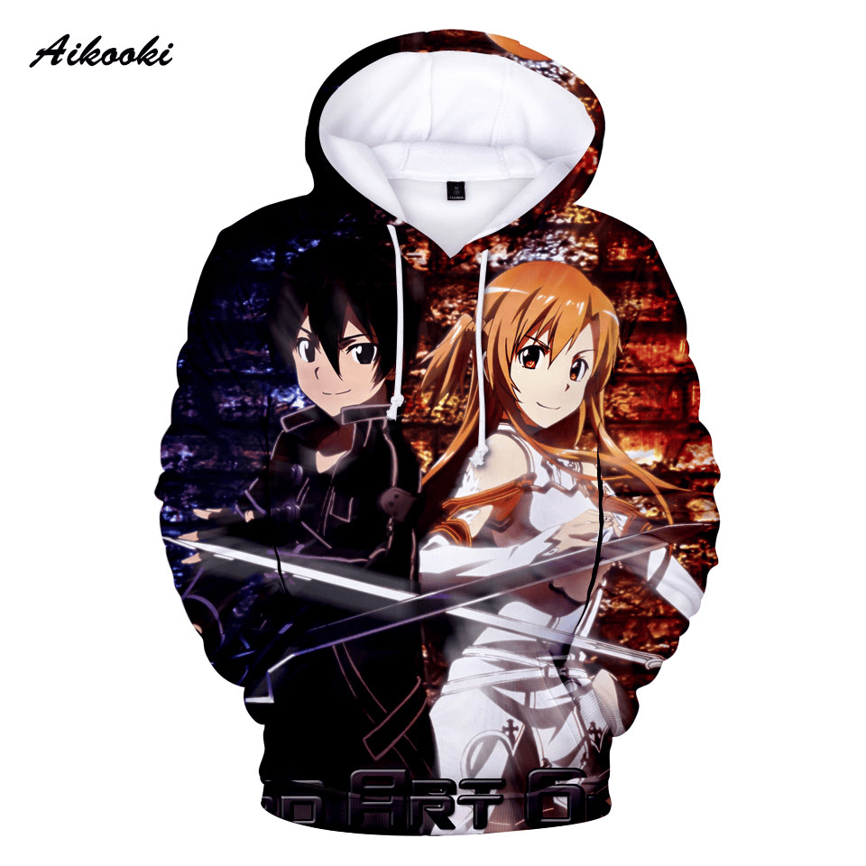 Sword Art Online 3D All Over Printed Sweatshirt, Hoodie, Zip Hoodie | Fan Apparel For Men, Women