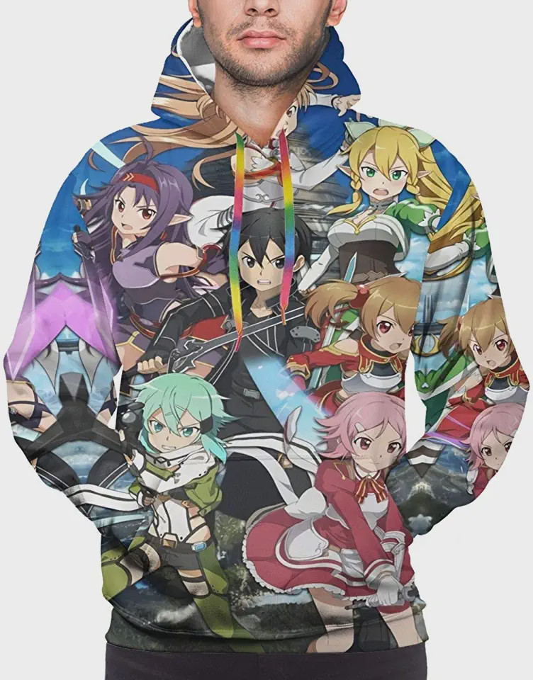 Sword Art Online 3D All Over Printed Sweatshirt, Hoodie, Zip Hoodie | Fan Apparel For Men, Women