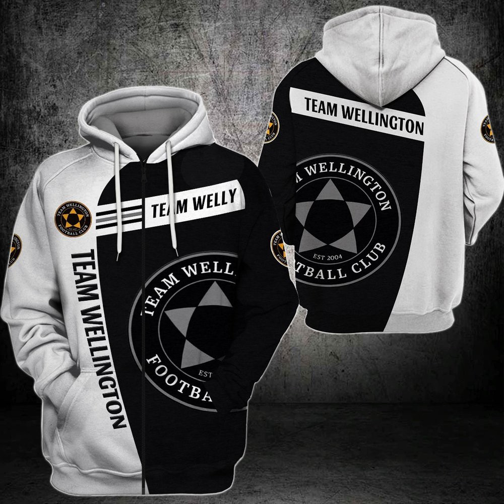 Team Wellington 3D All Over Printed Sweatshirt, Hoodie, Zip Hoodie | Fan Apparel For Men, Women