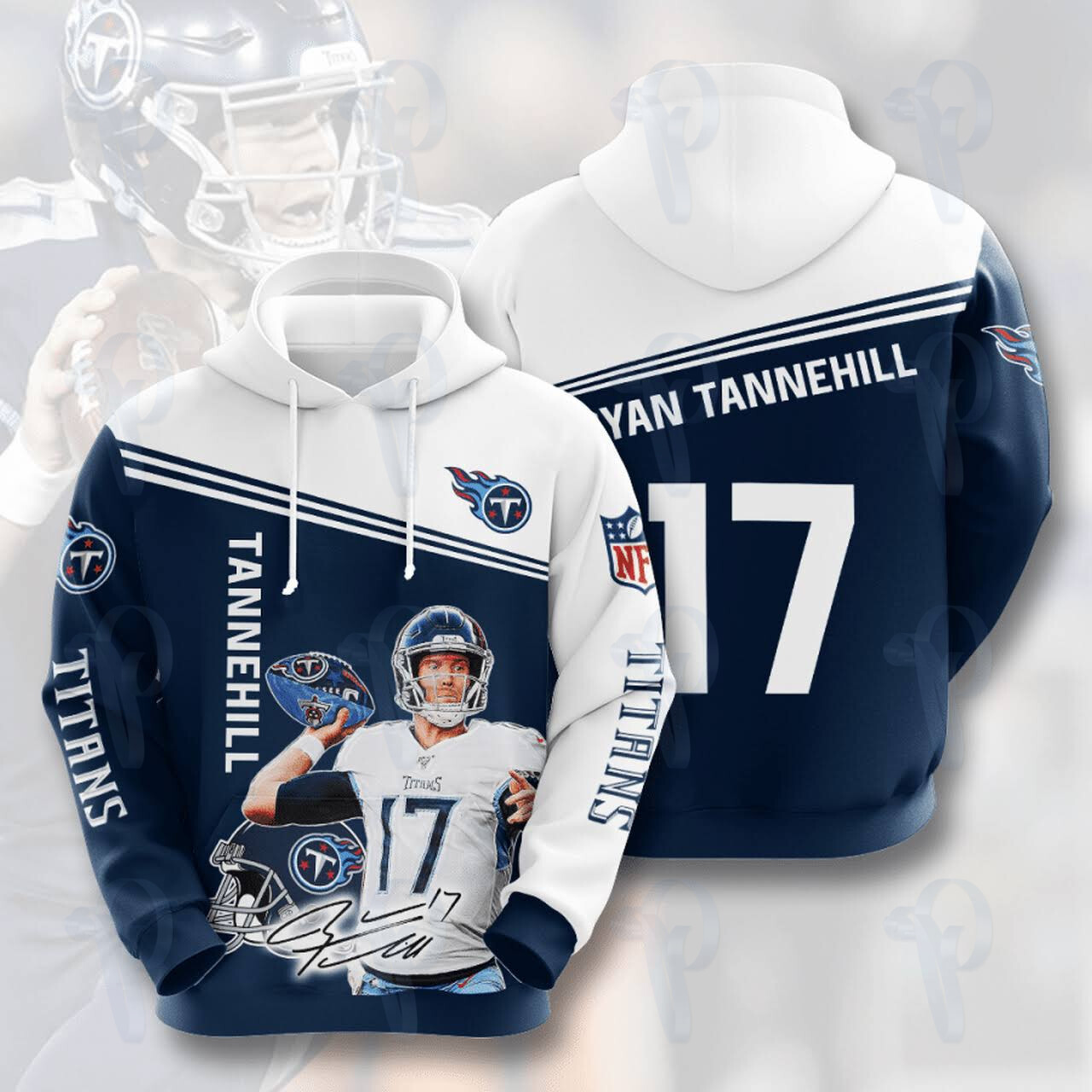 Tennessee Titans Ryan Tannehill Nfl 3D All Over Printed Sweatshirt, Hoodie, Zip Hoodie | Nfl Fan Gear For Men, Women