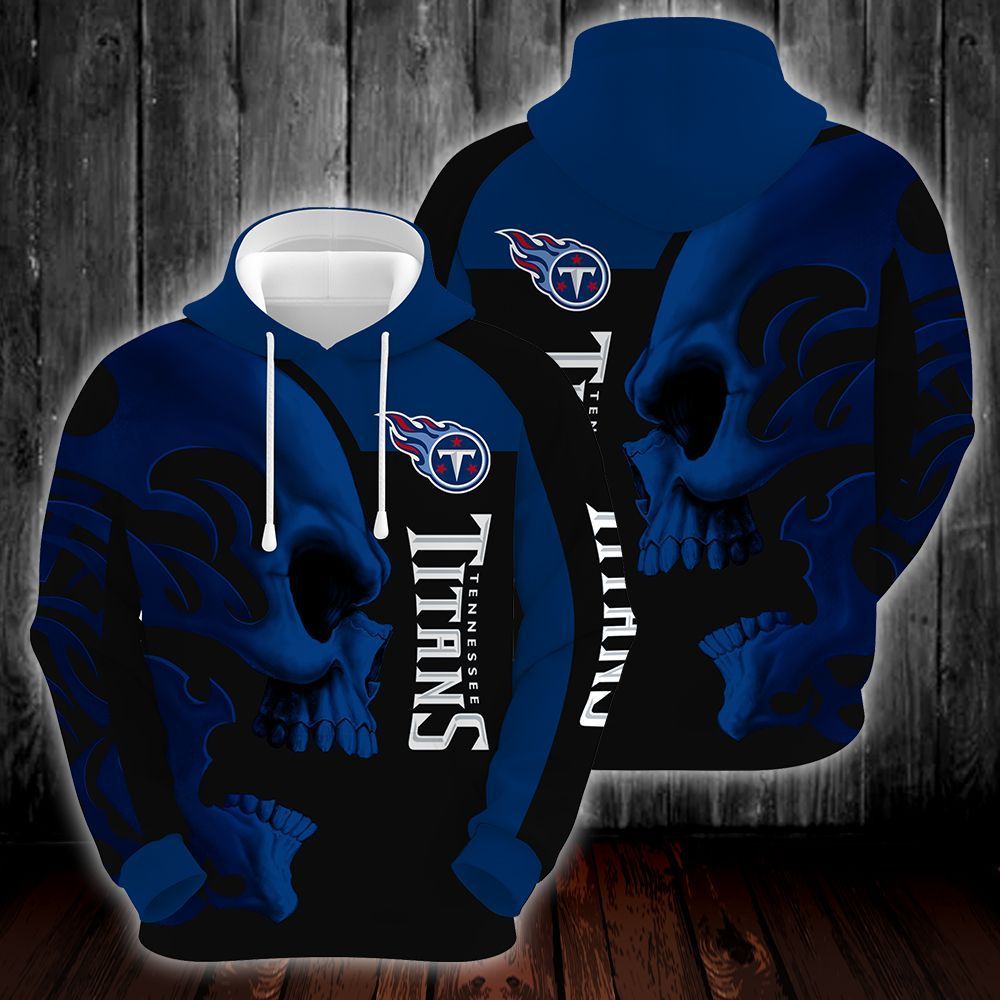 Tennessee Titans Skull 3D All Over Printed Sweatshirt, Hoodie, Zip Hoodie | Nfl Special Edition Fan Gear For Men, Women
