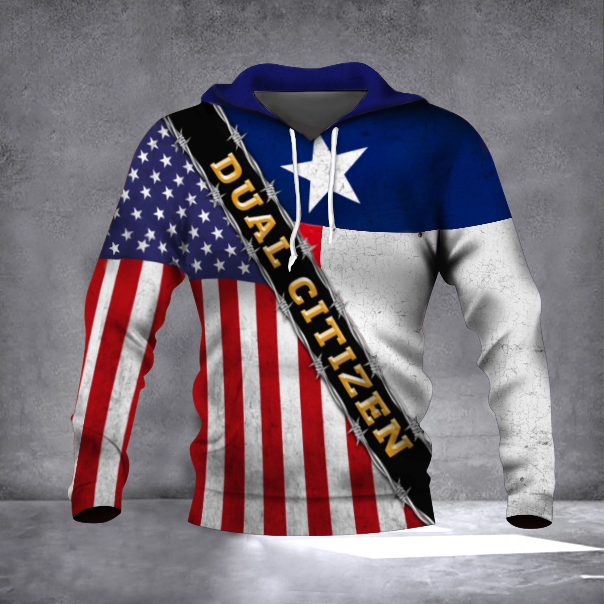 Texas Dual Citizen American Flag 3D All Over Printed Sweatshirt, Hoodie, Zip Hoodie | Fan Apparel For Men, Women