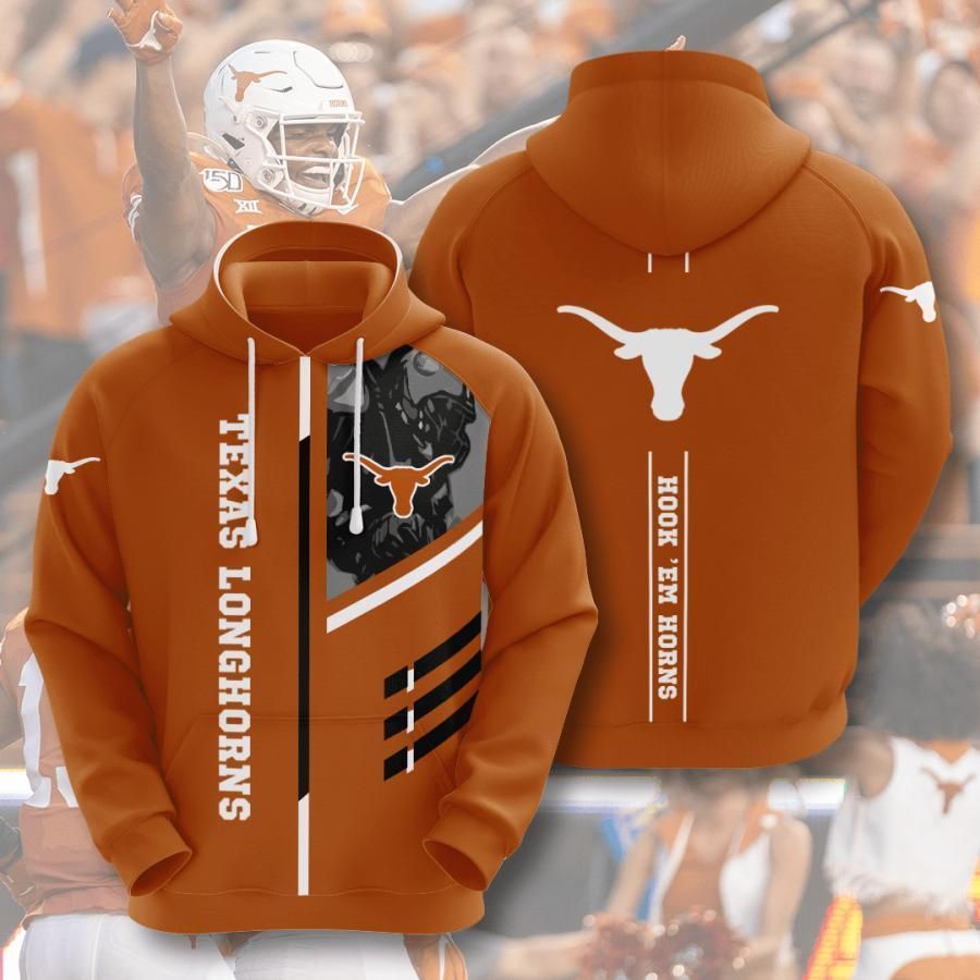 Texas Longhorns 3D All Over Printed Sweatshirt, Hoodie, Zip Hoodie | Ncaa Fan Gear For Men, Women