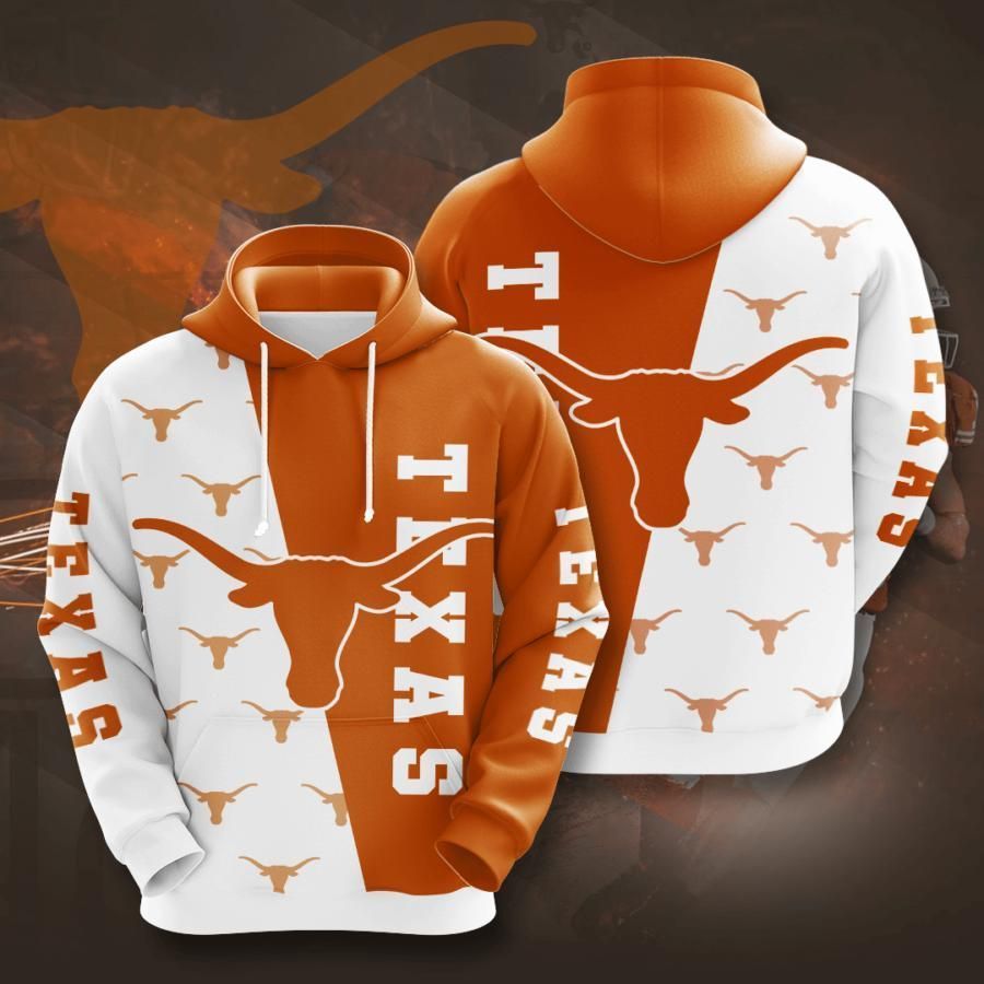 Texas Longhorns 3D All Over Printed Sweatshirt, Hoodie, Zip Hoodie | Ncaa Fan Gear For Men, Women