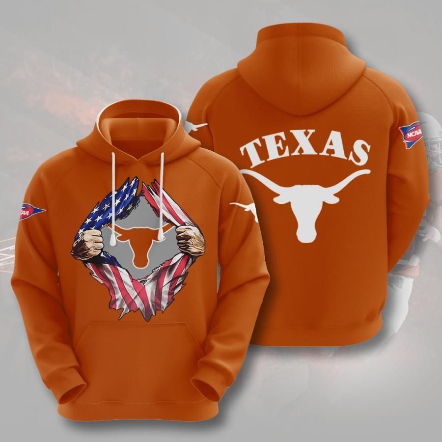 Texas Longhorns 3D All Over Printed Sweatshirt, Hoodie, Zip Hoodie | Ncaa Fan Gear For Men, Women