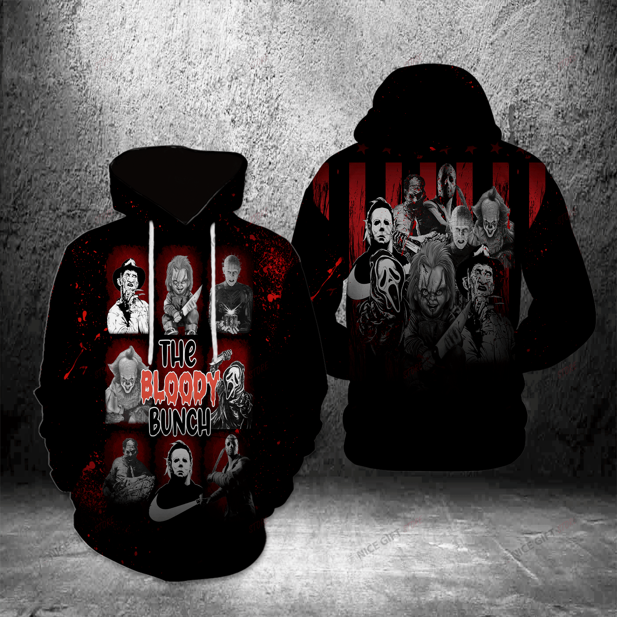 The Bloody Bunch Hoodie 3D All Over Printed Sweatshirt, Hoodie, Zip Hoodie | Fan Apparel For Men, Women